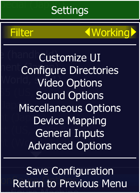 Configuration Options