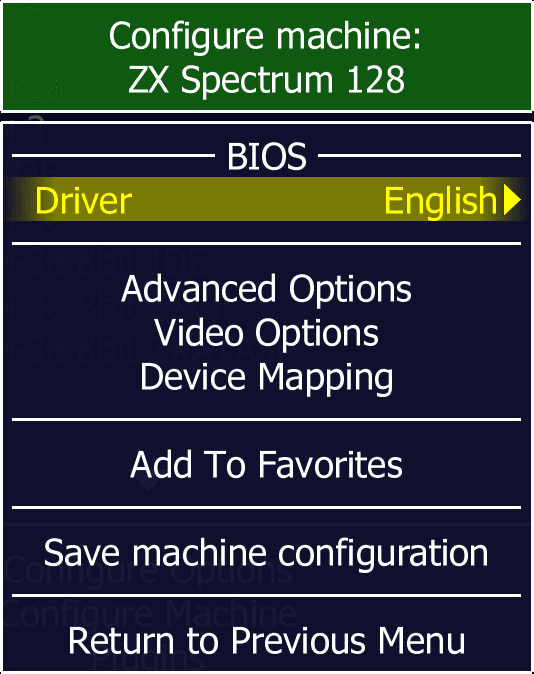 Machine Configuration