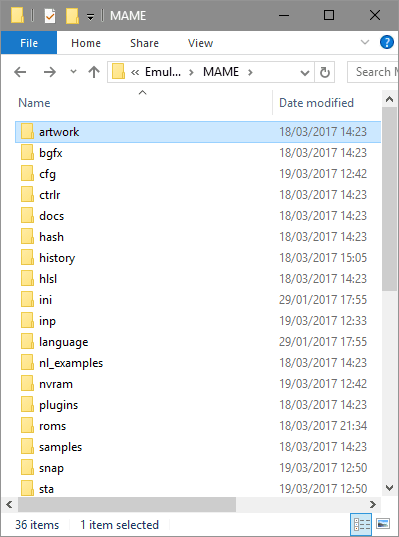 MAME's Folders Directory